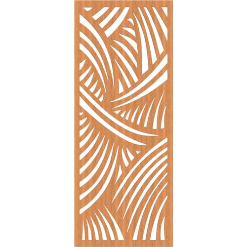Image of Chester Decorative Pierced Fretwork Wood Wall Panels, 17 3 /8 inchW x 44 3 /8 inchH x 1 /4 inchT, Cherry