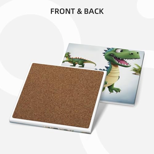 Sous-verres en céramique 10cm support métal dos liège protection table