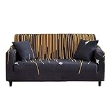 GENIESSEN SIE SNUG FIT: Elastisches Stretch-Spandex-Material mit elastischen Ecken bietet eine perfekte Passform, da es nicht wie herkömmliche Sofabezüge auf- oder abrutscht und für die meisten Sofatypen geeignet ist. Der elastische Gurt hält den Bezug an Ort und Stelle und sorgt für eine knitterfreie Passform. Ordentliches Nähen; 360 Grad Volle Abdeckung.
