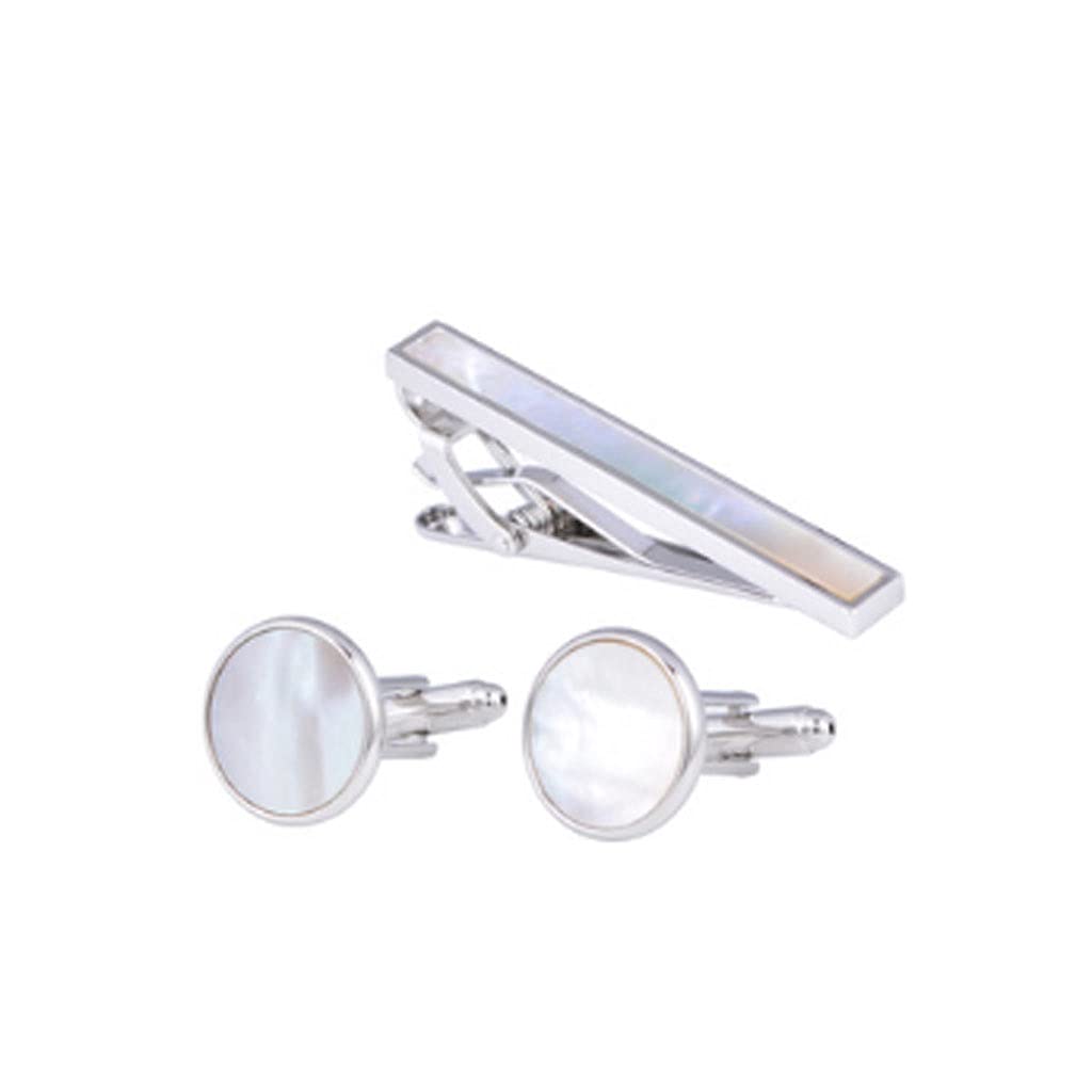 Set 4 Fermacravatta E Gemelli Uomo - Argento, Ferro E Lega, Eleganti E Pratici - Foto 4