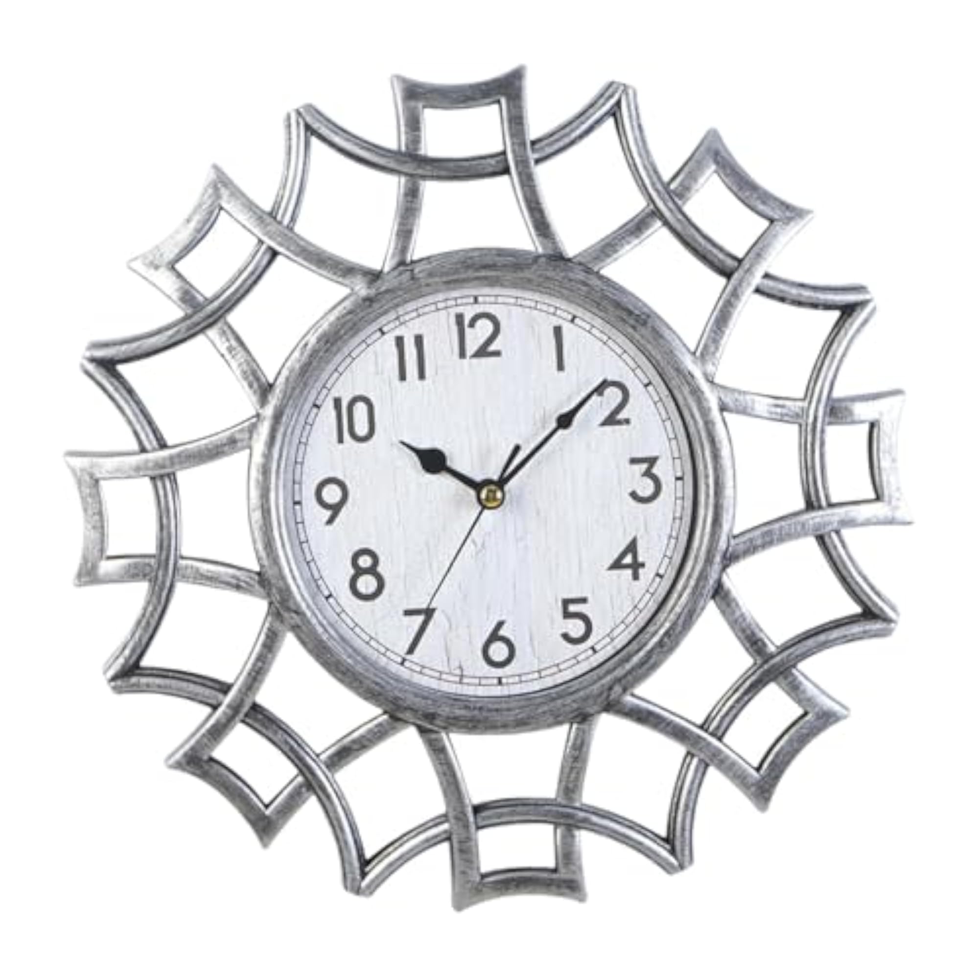 Retro Design Small Mute Wall Clock for Kitchen Decor, 10 inch