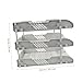 ARTIBETTER Desktop Organizer Portable Document Holder for Office and Home Use Efficient File Storage Grey Paper Tray Sorter for Easy Organization
