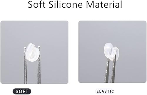 Miniatura 5 de BEHLINE - Almohadillas para la nariz para anteojos, adhesivo antideslizante, pieza de nariz, de silicona suave, fuerte y pegajosa, almohadillas para