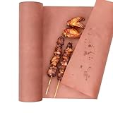 10 m rosa Metzgerpapierrolle – lebensmittelechtes Pfirsich-Metzgerpapier zum Räuchern, Räuchern und Verpacken von Fleisch – ungebleicht, ungewachst und unbeschichtet (Breite in 30 cm)