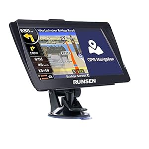 GPS-Navigation für Pkw: Neuestes 2022-Karten-Touchscreen-7-Zoll-8G-256M-Navigationssystem mit Sprachführung und Blitzerwarnung – lebenslanges kostenloses Karten-Update