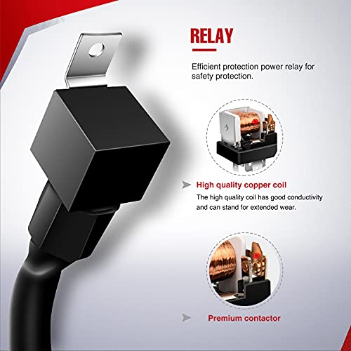 Nilight 10018W 14Awg Dt Connector Wiring Harness Kit Bar 12V On Off Switch Power Relay Blade Fuse For Off Road Led Work Light-One Lead,2 Years Warranty #TOP4