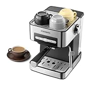 Steinborg Espressomaschine | Siebträgermaschine | 15 Bar | Siebträger Kaffeemaschine | mit Milchaufschäumer | Cappuccinomaschine | 1,6 Liter Wassertank – Ansicht 6
