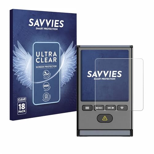 savvies 18 Pack Screen Protector Compatible with VIOFO A119 Mini 2 Protection Film Clear
