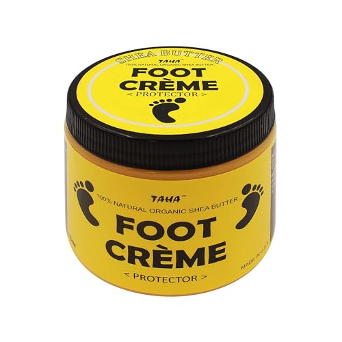 Taha Shea Butter Foot Crème, Soothing & Moisturizing, Cleansing & Protecting – Strong Formula Specialized for Feet, 16 Oz (Pack of 1)