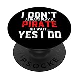 Disfraz de Pirata, el Mejor Disfraz de Halloween para Piratas PopSockets PopGrip Adhesivo