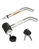 METOWARE Swivel Head Receiver Lock for Class I-IV, 1/2” and 5/8” Dual Bent Pin, Compatible with Most Hitches for Trailer, Truck, Car