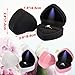 JYCMMFC Ring Box Heart Shaped LED Light Engagement Ring Boxes Jewelry Gift Box for Proposal Wedding Valentine's Day Anniversary Christmas Mothers Thanksgiving Gift (Starry Sky Black)