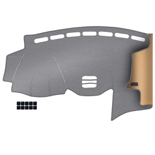 KEYOOG Dacron Dashboard Cover Nonslip Car Dash Board Mat Fit for 2004 2005 2006 2007 2008 2009 Le-xus RX330 Sunshade No-Glare Non-Slip Pad Carpet Sunshield Protector -Grey