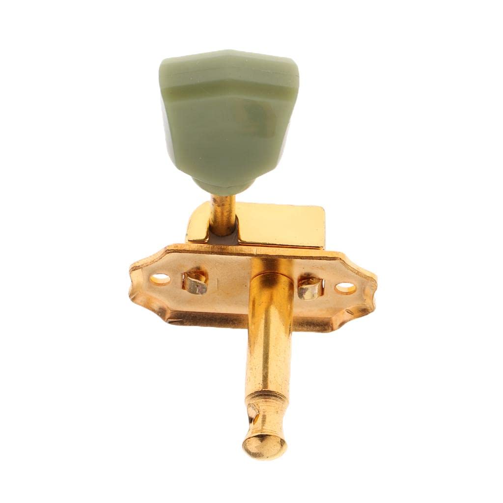 NIVAA 6 Pcs Acoustic Guitar Tuning Pegs Key Buttons Caps Knobs w/Screws Gold-image-34