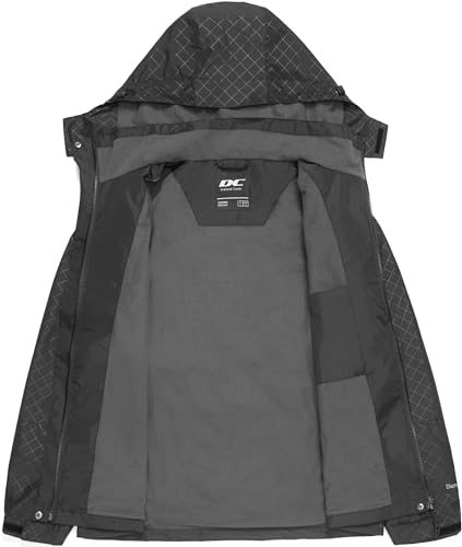 DCmount Regenjacke Damen Wasserdicht übergangsjacke damen Outdoor Wanderjacke softshelljacke für damen mit Kapuze