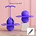 Balance Jumping Ball, Balance Jump Ball, Jump Balance Ball, Pogo Jumper with Handle and Ball Pump, High Jump Toy Bounce Jump Trick Board Pogo Bouncing Ball, Safe and Fun (Violet)