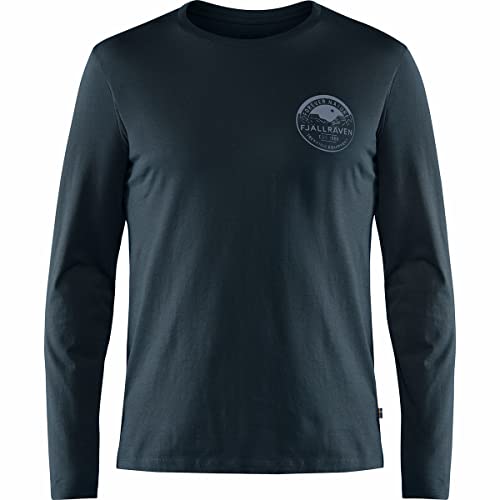 Fjällräven Herren Forever Nature Badge LS T-Shirt, Dark Navy, L