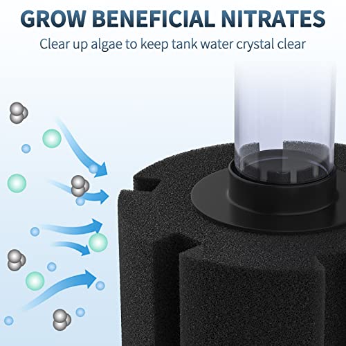 Pawfly Aquarium Bio Sponge Filter Quiet Betta Fry Shrimp And Small Fish Foam Filter For Fish Tank Up To 30 Gallons, 3 Pack #TOP7