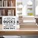 Funny Office Desk Sign Decor Work From Home Square Wood Sign Desk Decoration My Ducks in a Row Wood Block Box for Shelf Home Office 5 x 5 Inches