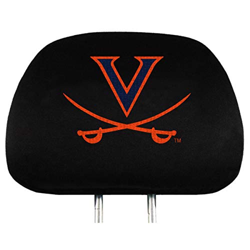 University of Virginia Head Rest Cover Set