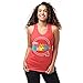 Zumba Dance Sexy Canotte con Stampa Grafica Atletica Fitness Abbigliamento Donna, Ruby Power, XXL
