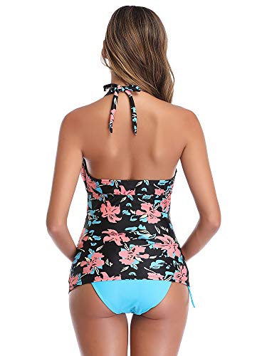 Women Halter Maternity Tankini Swimsuit Floral Pregnancy Plus Size Swimwear Black Xl #TOP5