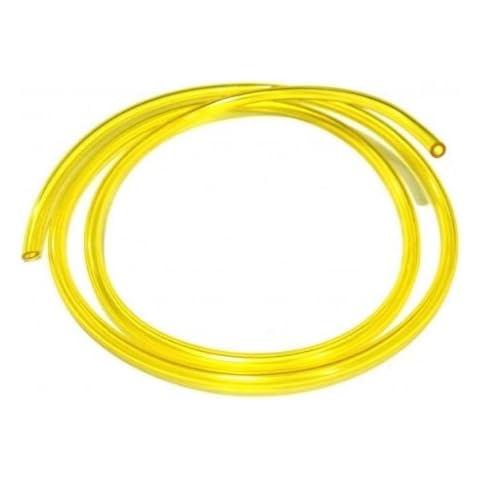 1m of Yellow Fuel Line 3mm ID 5.5mm OD for lawnmower strimmers and chainsaws Cover