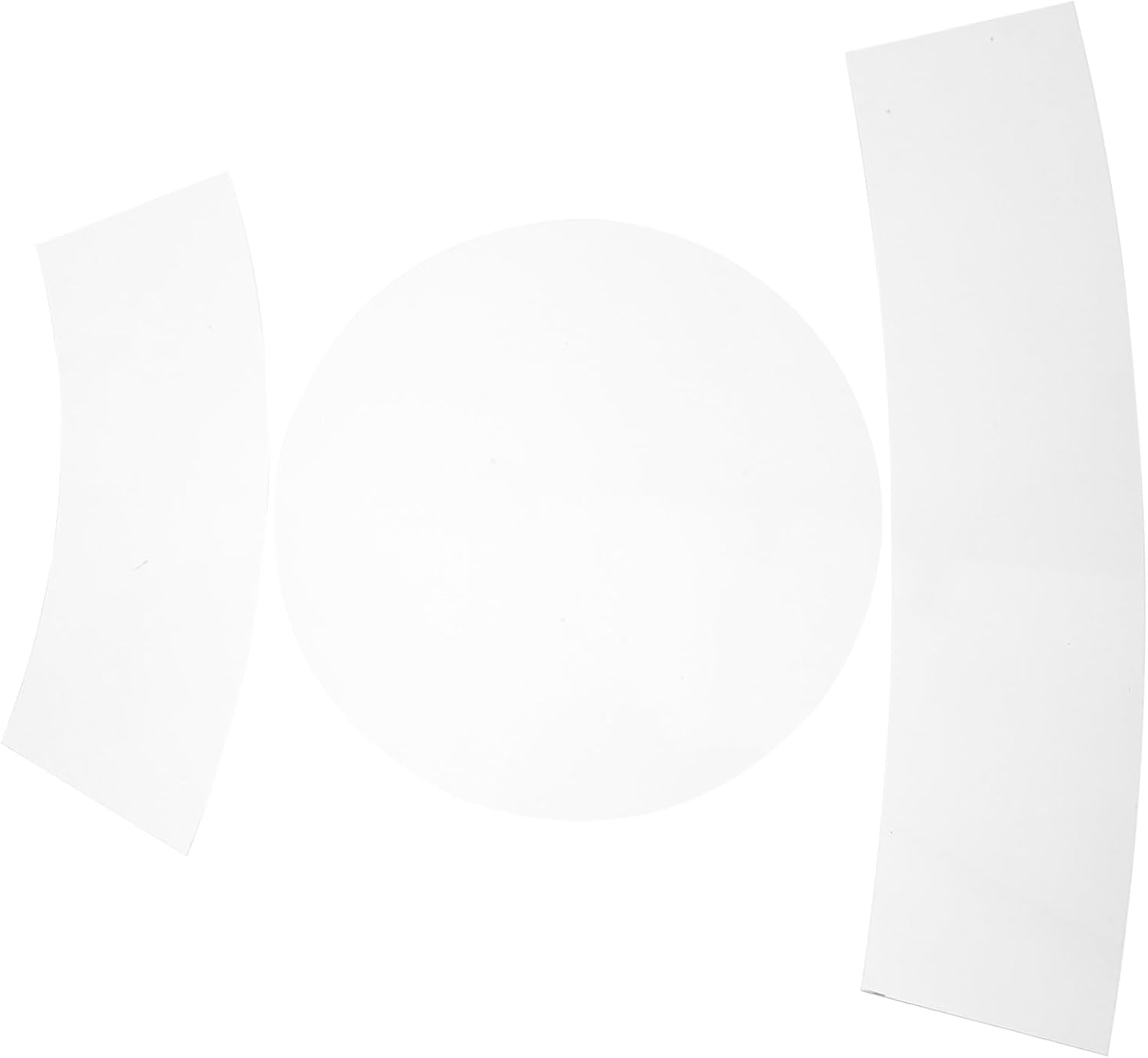 3Pcs Clear Acrylic Sewing Templates Set Durable Quilter Patchwork Tools for Bucket Hat Design Unique Fashionable Patterns Precision Rulers for DIY Craft Projects
