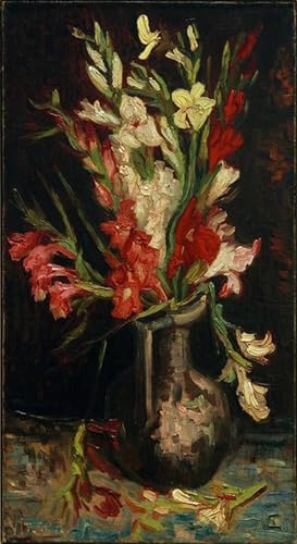 Tableau Toile Bouquet Van Gogh : Idéal Salon et Bureau Chic 60x90cm
