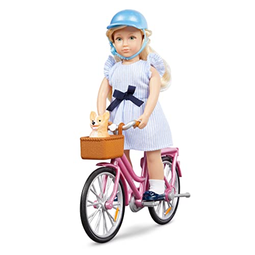 Lori Dolls – Margo's Bicycle Set – Mini Doll & Bike Playset – 6-Inch Doll With Bicycle & Accessories – Clothes, Helmet & Pet Dog – Toys For Kids – 3 Years + #TOP1