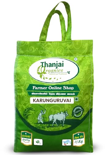 Image of Thanjai Organics Karunkuruvai Rice 10 kg| Handpounded | Boiled Unpolished | Traditional Red Rice