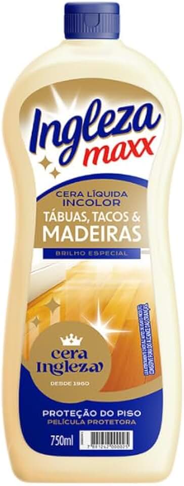 Cera Líquida Incolor Para Madeira 750ml – Brilho Intenso, Proteção e Secagem Rápida | Ideal Para Pisos, Tacos e Móveis