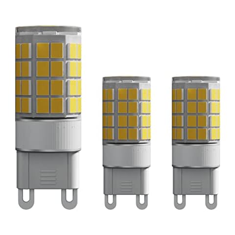 G9 LED Light Bulb,Chicaya G9 Bulbs 4W,Warm White 3000K,Not Dimmable,3-Pack (3, Warm White 3000K) Cover