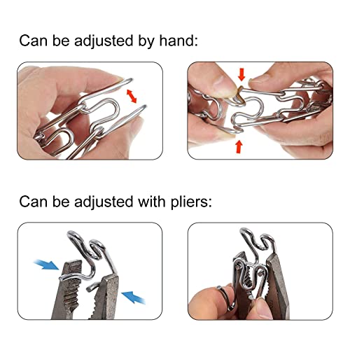 Jipimon Dog Collar Extra Links Designed For Herm. Sprenger Collar (4 Pack) Steel Chrome Plated No Pull Dog Training Collar Links (2.25Mm) #TOP2