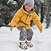 Chririnla Cherry Blossom Panda Boys Girls Snow Boots Insulated Fashion Winter Warm Boots Casual Sneakers Slip Resistant Outdoor Walking Warm Shoes for Little Kids