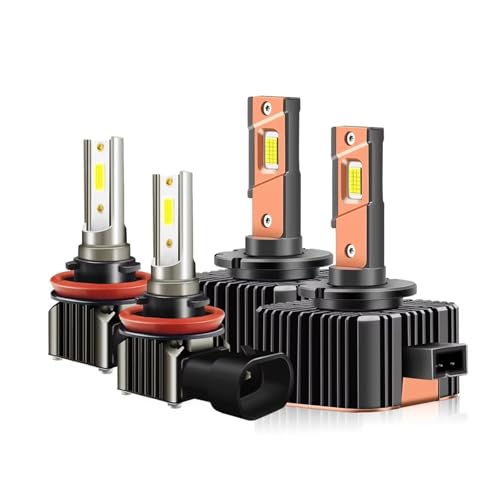 Phare pour Jeep Grand Cherokee 2014-2017 ampoule LED D3S anti phares jaunes opaques