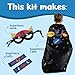 jackinthebox Superhero DIY Dress up Art and Craft Kit | Make a Cape, Mask and Cuffs | Best Gift for Boys Ages 5 6 7 8 Years | 3 Craft Projects in 1 Box