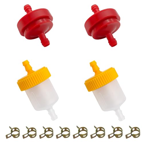 Strongthium 3/16" 1/4" 298090s Inline Gas Fuel Filter Kit for