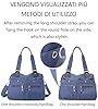 Groß Frauen Umhängetasche Damen Handtasche Crossbody Bag Mit Multi Taschen Retro Schultertasche Henkeltasche Multifunktionale Tote Für Einkaufen Reisen Arbeit Lässig 5 #4