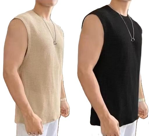 Men Gym Vest Casual Active Wear Soft Sleeveless Comfortable Gym Running Exercise-image-7