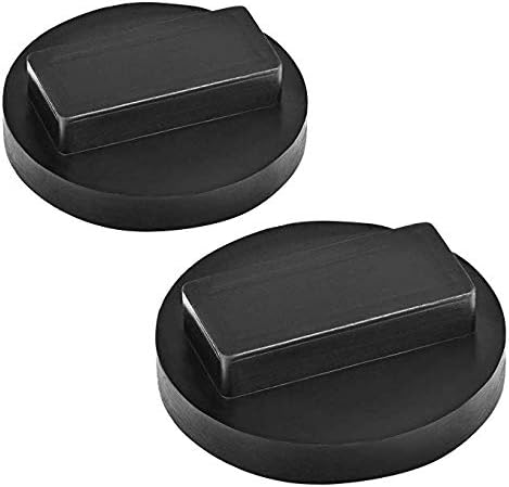 Universal Jack Pad for BMW and Mini Slotted Rubber Jack Pad Frame Rail Protector Jack Black (2 pcs)