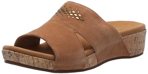 Sandales compensées Passport Spenco femme cuir marron confortable taille 40.5 EU