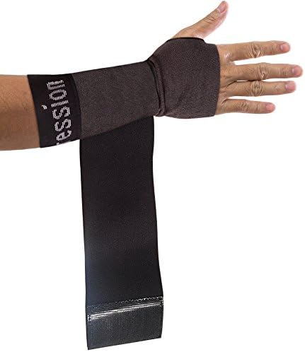 Copper Compression Wrist Sleeve with Adjustable Wrap for Custom Support. Copper Infused Brace for Pain, Carpal Tunnel, Arthritis, Tendonitis, RSI, Sprains. Fits Both Hands for Men & Women.