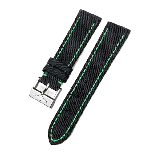 [˂] 21mm 22mm iCEHb`oh uCgO IK vlbgI[V V[}X^[ 300 n~g `[_[ t@ubNU[LoXEHb`XgbvΉ(Black Green-Silver,22mm)