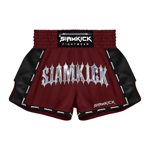 SIAMKICK Classic Muay Thai Shorts for Men Women Boxing Kickboxing High Grade MMA Fight Clothing Training Workout Trunks