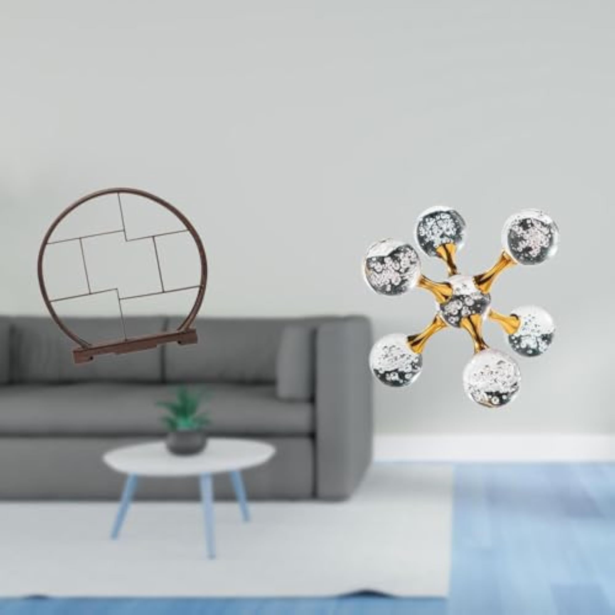 Wooden Bubble Sphere Display Stand