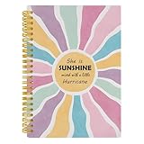 Nipil Boho Rainbow Inspirational Notebook Journal, Motivational Notebooks for Note Taking, Positivity Journals for Writing, Hardcover Spiral Notebook Journal, 5.5x8.3 Inch