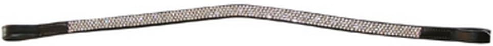 Jumpers Horse Line Jhl Curved Diamante Browband Cob Brown - Brown, COB