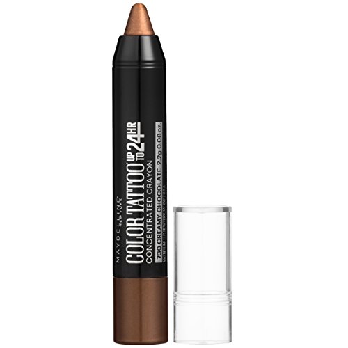 MAYBELLINE NEW YORK Eyestudio ColorTattoo Concentrated Crayon,730 Creamy Chocolate, 0.08 oz.