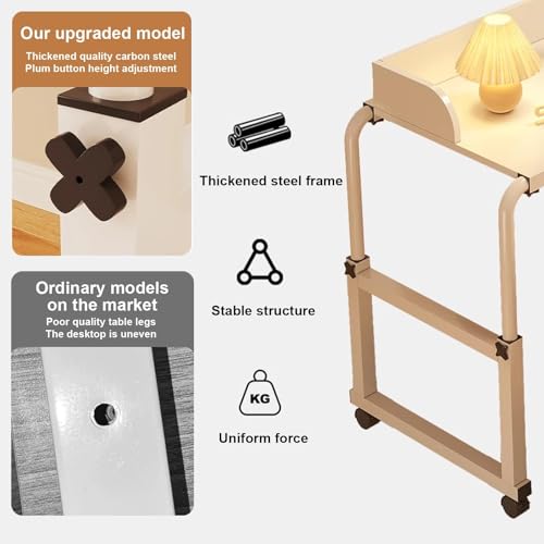 Table de lit mobile king/queen pour éliminer le manque d'espace de travail - 7